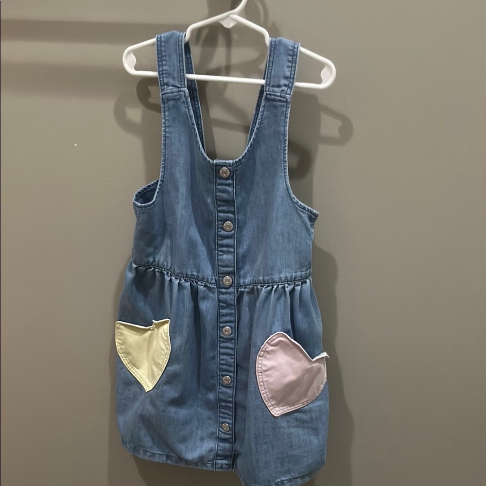 H&M Denim Kids Overalls with Heart Pockets
